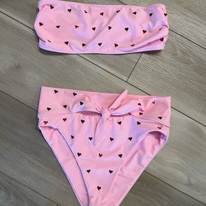 Beach Riot pink bikini separates.